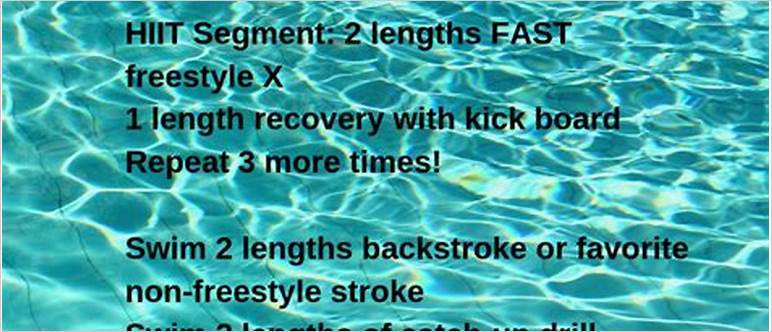 High intensity pool workouts